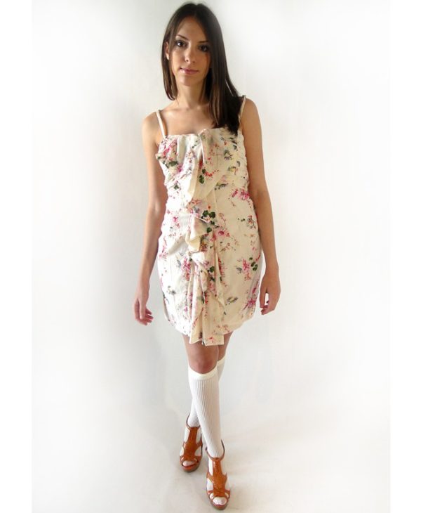 Ruffled Floral Dress