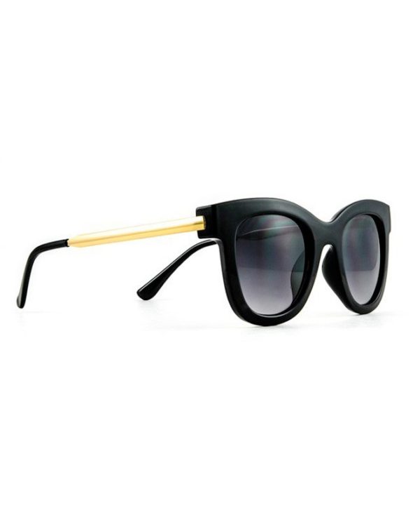 Black Gold Modern Cat Eye Sunglasses