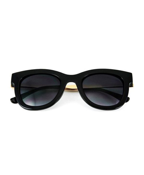 Black Gold Modern Cat Eye Sunglasses