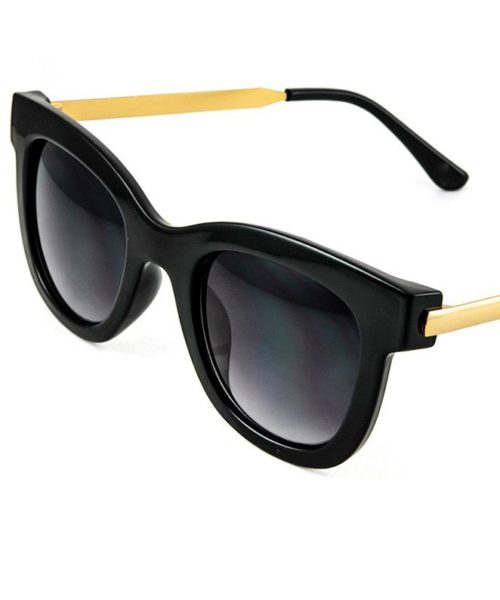 Black Gold Modern Cat Eye Sunglasses