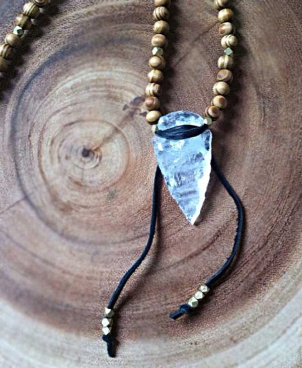 Crystal Quartz Arrowhead Necklace