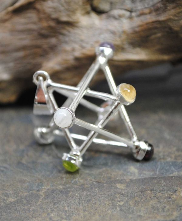 Merkaba 7 Chakra Pendant