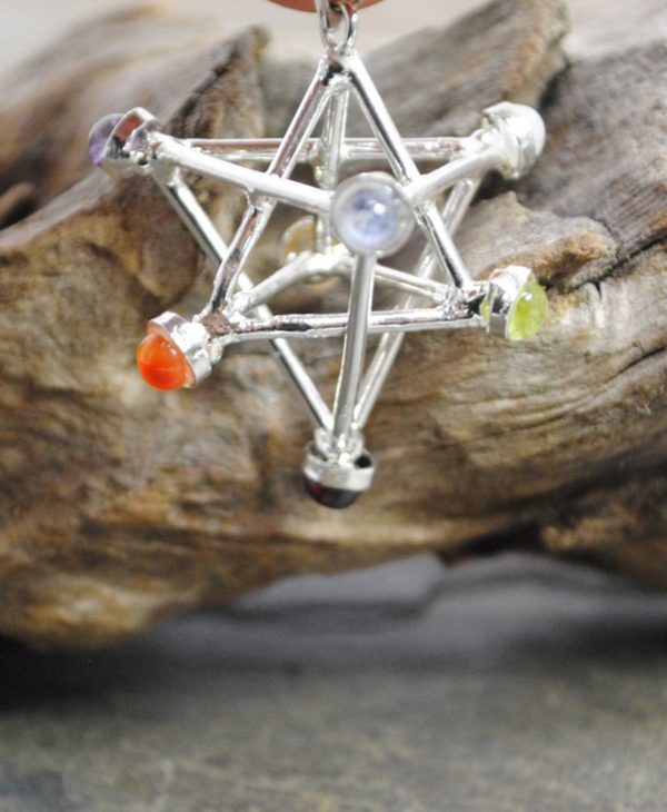 Merkaba 7 Chakra Pendant