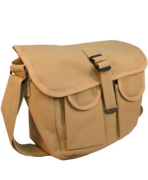 Vintage Military Utility Bag (Camo and Tan)