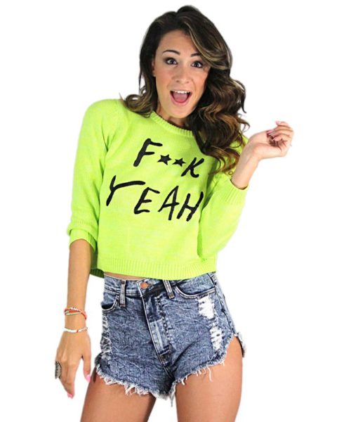 MinkPink F*ck Yeah Sweater