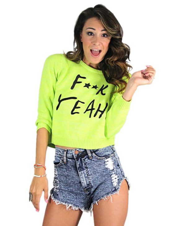 MinkPink F*ck Yeah Sweater