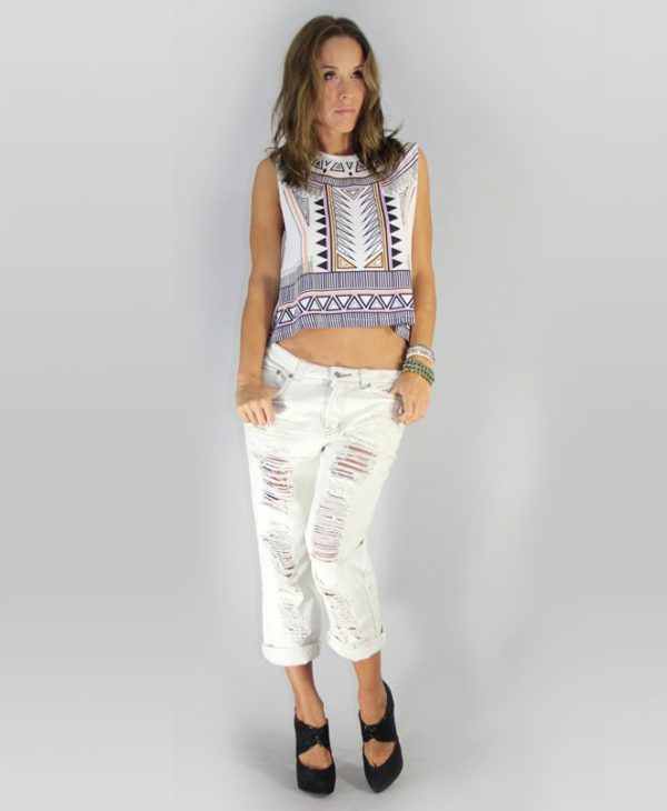 MinkPink Future Soldiers Crop Top