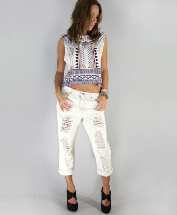 MinkPink Future Soldiers Crop Top