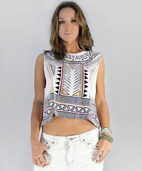 MinkPink Future Soldiers Crop Top