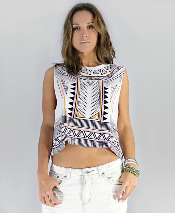 MinkPink Future Soldiers Crop Top