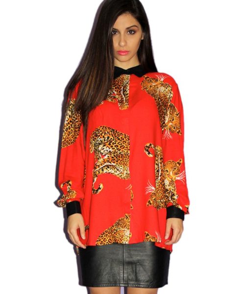 MinkPink Into The Jungle Blouse