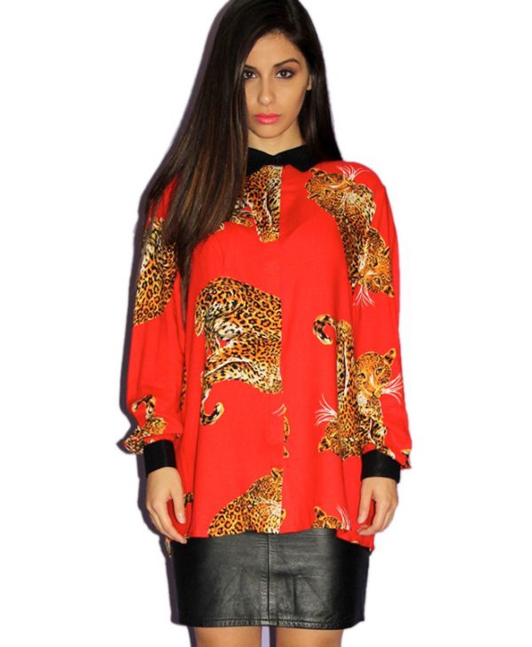 MinkPink Into The Jungle Blouse
