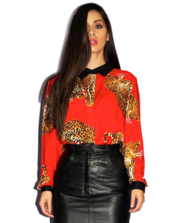 MinkPink Into The Jungle Blouse