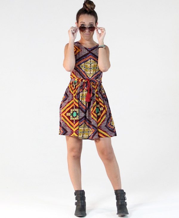 MinkPink Moroccan Tile Dress