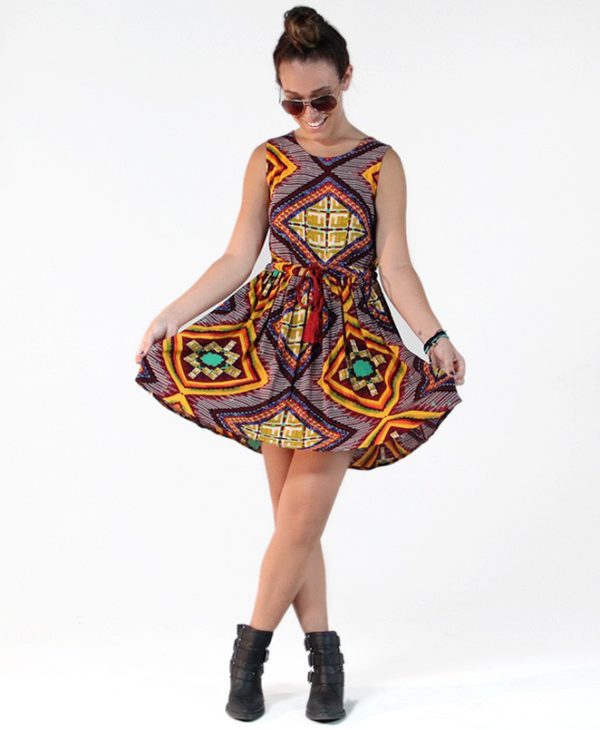 MinkPink Moroccan Tile Dress
