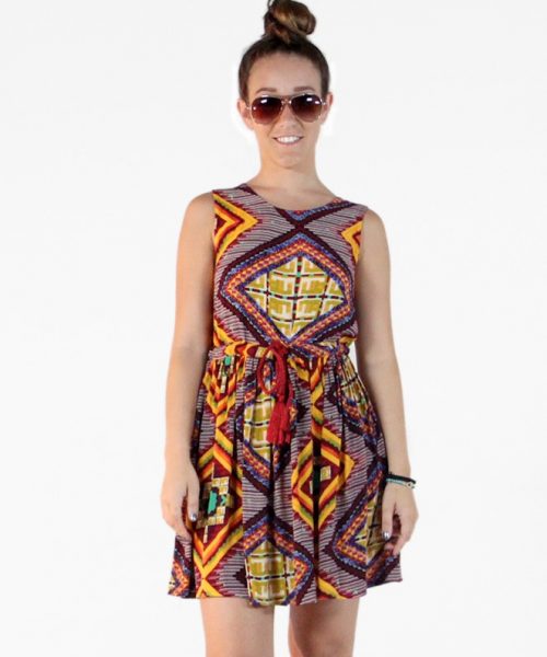 MinkPink Moroccan Tile Dress
