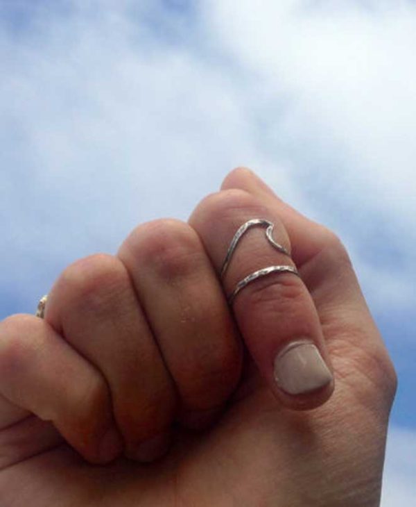 Silver Wave Ring