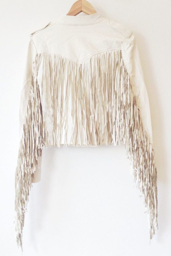 Dex Leatherette Vegan Fringe Jacket