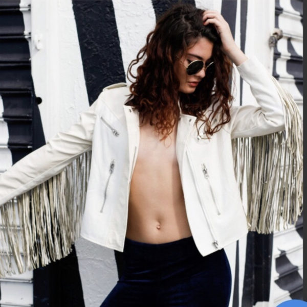 Dex Leatherette Vegan Fringe Jacket