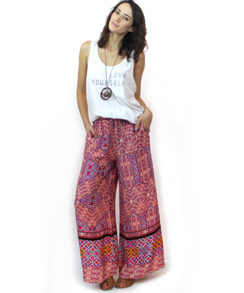 minkpink tiles palazzo pants