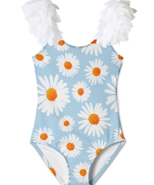 Daisy White Petal Swimsuit
