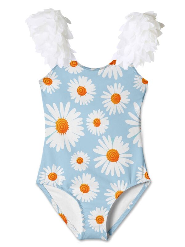 Daisy White Petal Swimsuit