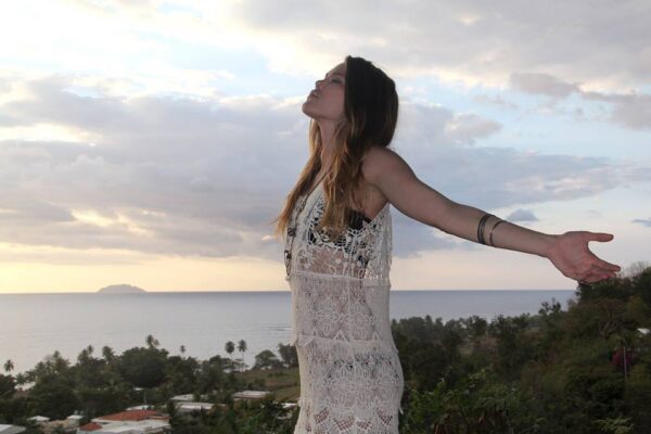 Float On Crochet Dress